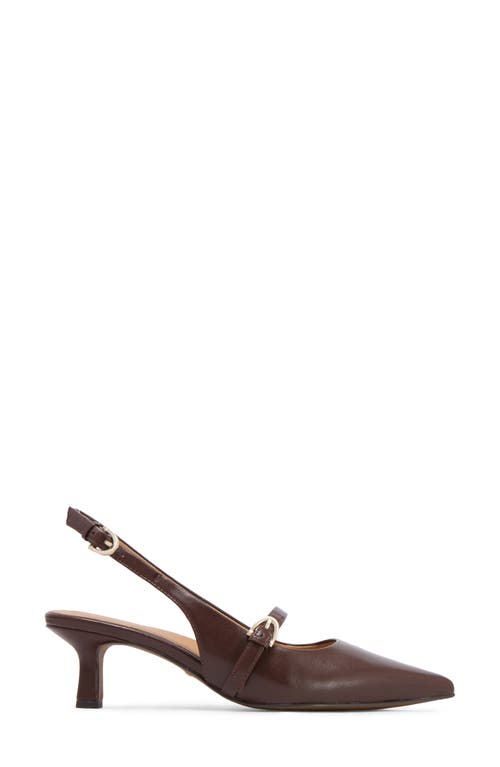 FRANKIE4 FRANKIE4 COCO SLINGBACK POINTED TOE KITTEN HEEL PUMP