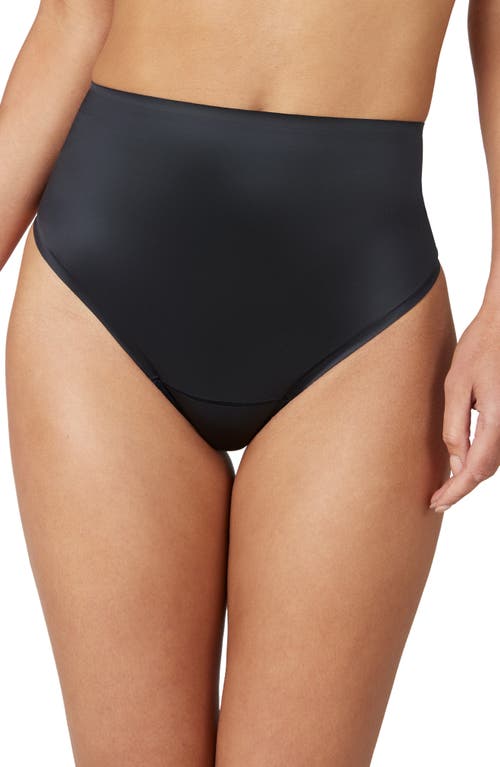 SPANX® SPANX Shaping Satin Thong in Very Black