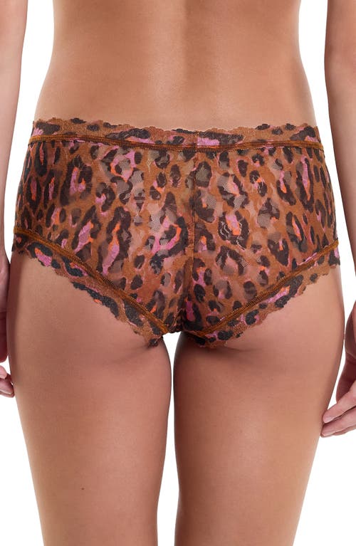 Hanky Panky Print Boyshorts In Throwback Brown