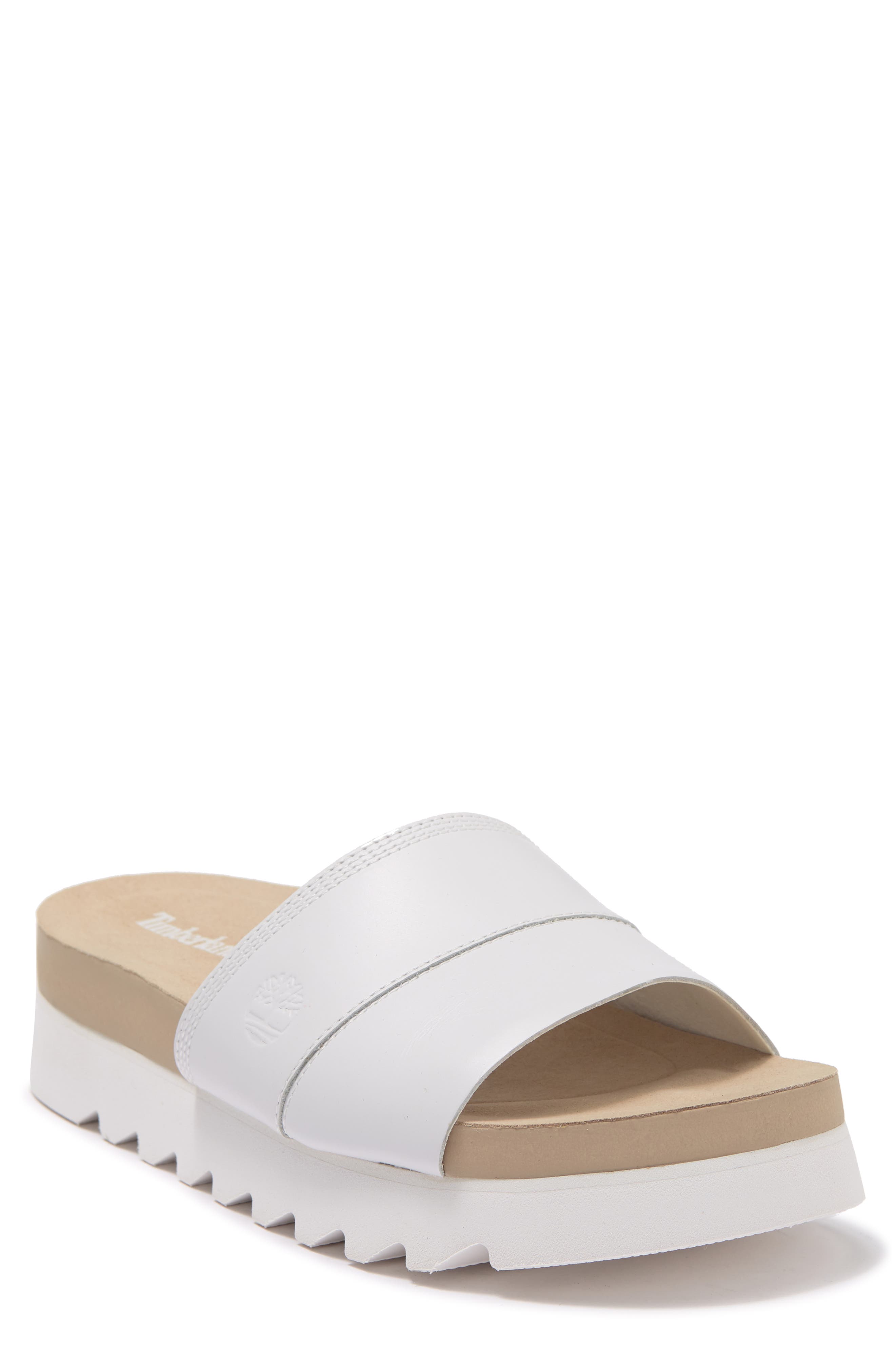 timberland leather slides