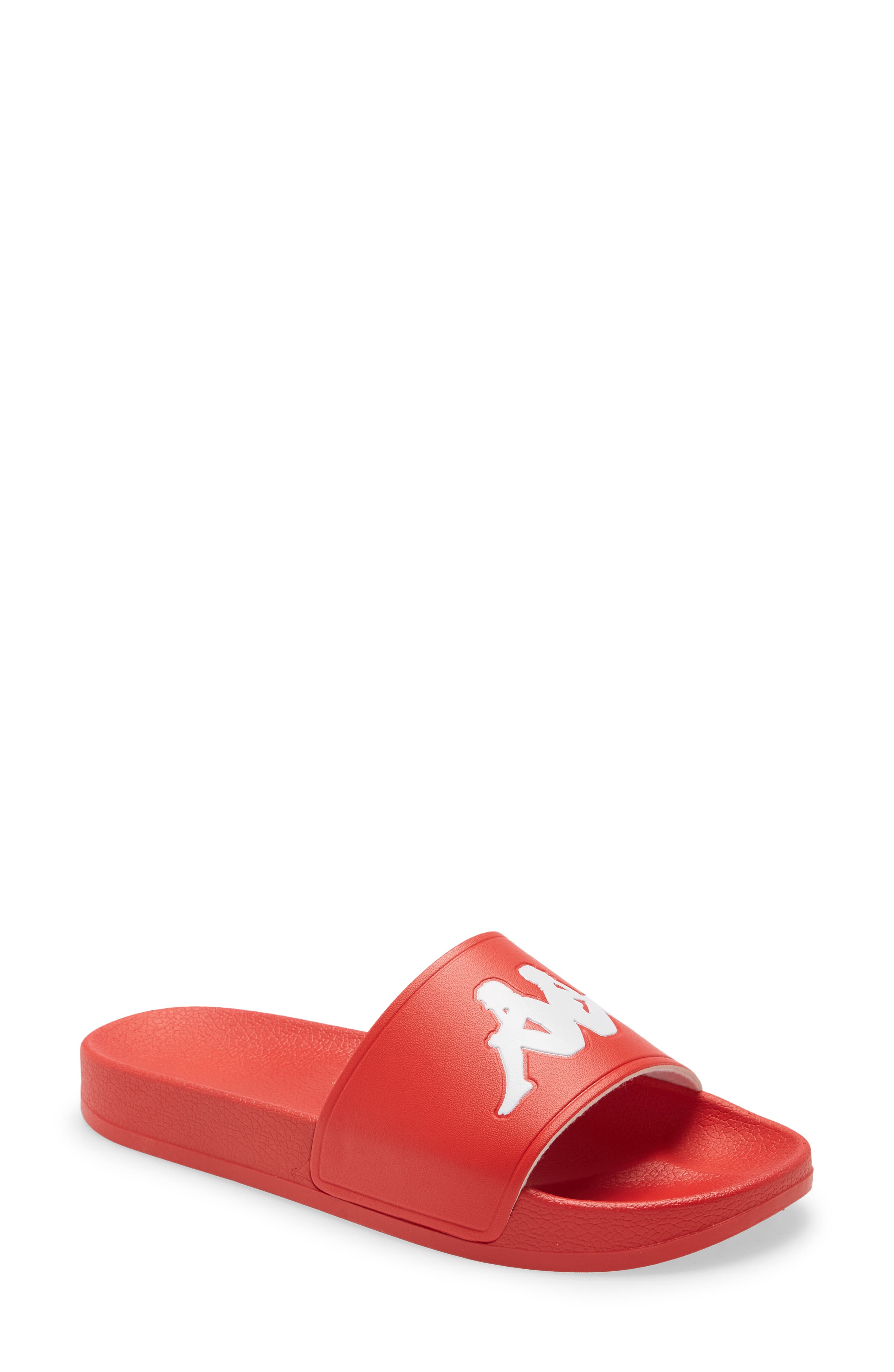Kappa Authentic Adam 2 Sport Slide in Red/White at Nordstrom, Size 13