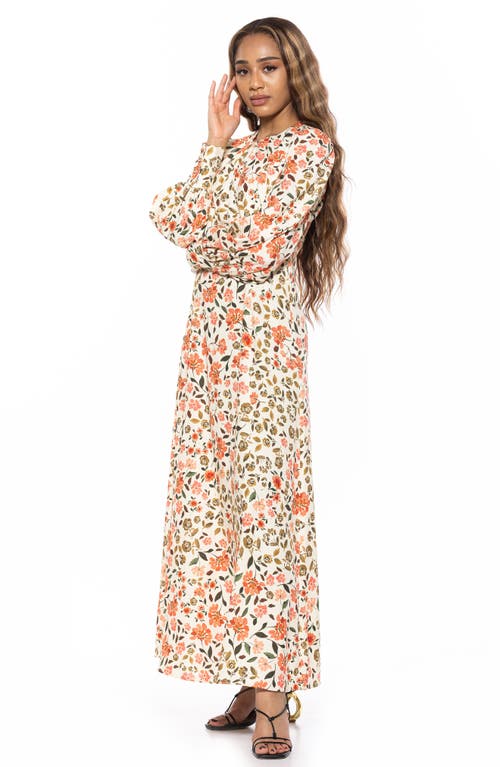 ALEXIA ADMOR ALEXIA ADMOR YESENIA LONG SLEEVE EMPIRE WAIST MAXI DRESS