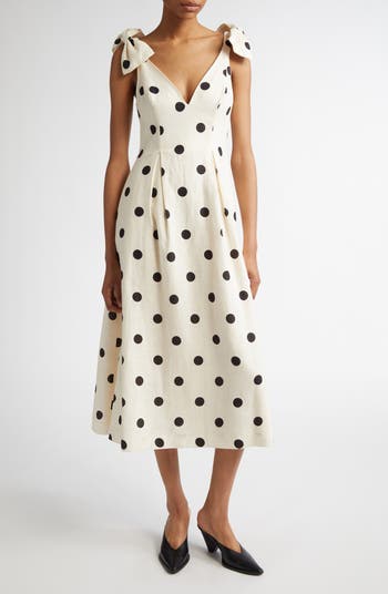 ZIMMERMANN ジマーマン ワンピース Polka-dot linen midi 893943 Zimmermann Polka Dot Linen Midi Dress | Nordstrom