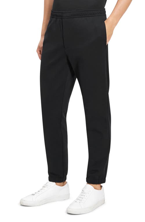 Theory Borough Tapered Sweatpants In Black