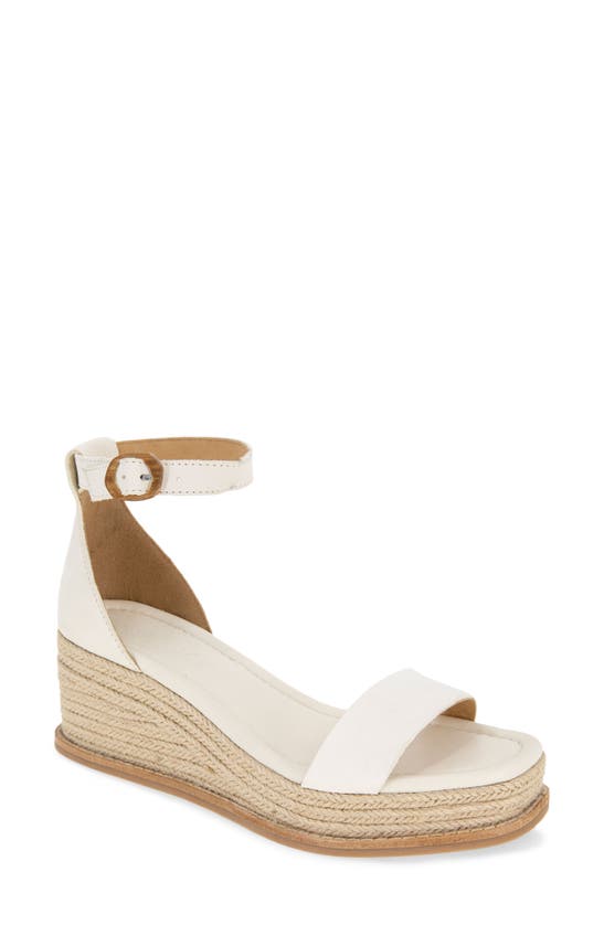 Splendid Women's Darcy Square Toe Espadrille Wedge Heel Sandals In Ivory