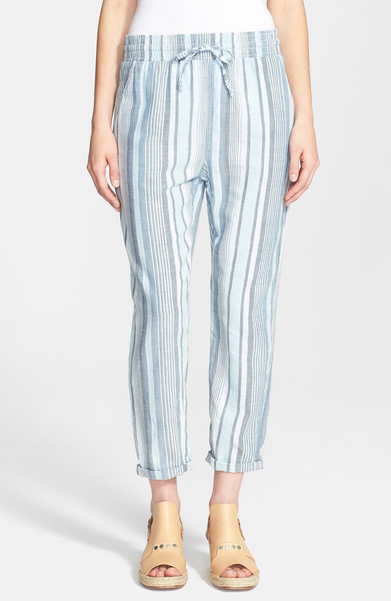 Current/Elliott Stripe Drawstring Trousers | Nordstrom