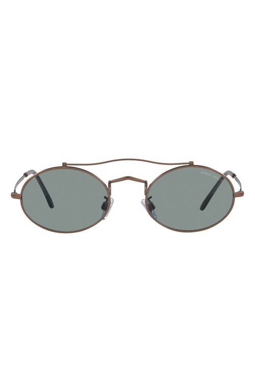 51mm Oval Sunglasses in Matte Bronze