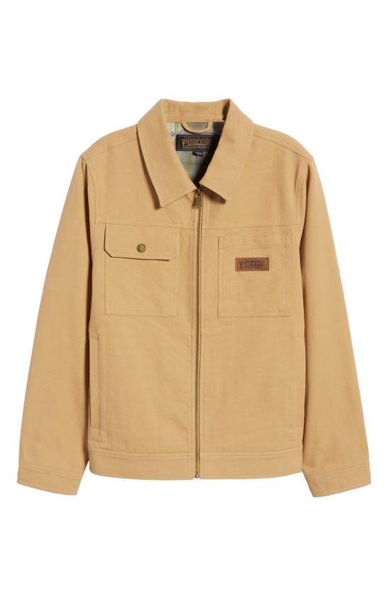 PENDLETON HOWIE ZIP COTTON CANVAS TRUCKER JACKET
