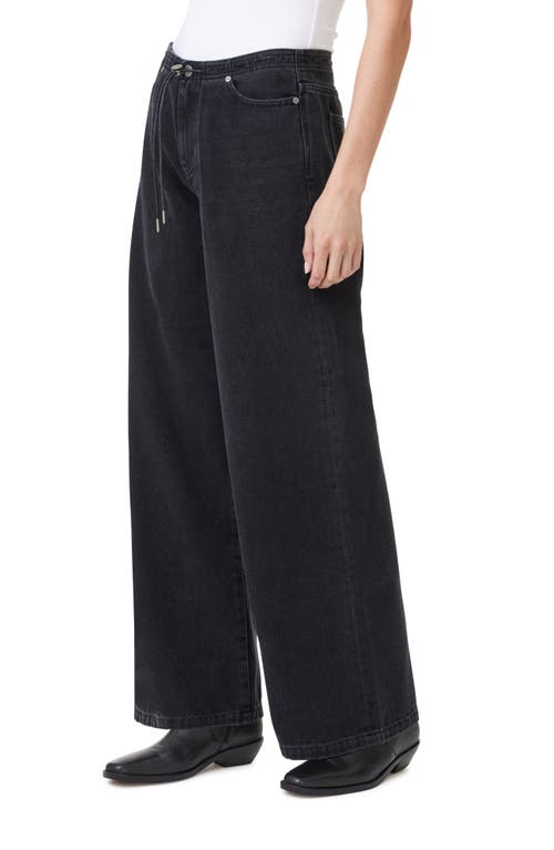 Habitual Wide Leg Denim Pants In Vintage Black
