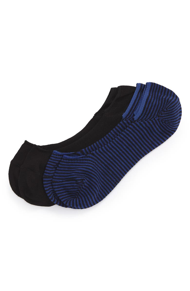 Cole Haan 'Feed Stripe' Liner Socks (2-Pack) (Men) | Nordstrom