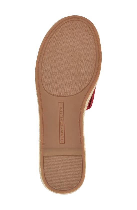 Shop Tommy Hilfiger Platform Espadrille Sandal In Red