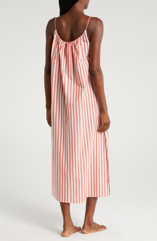 Shop Lunya Cotton Nightgown In Charmed Stripe