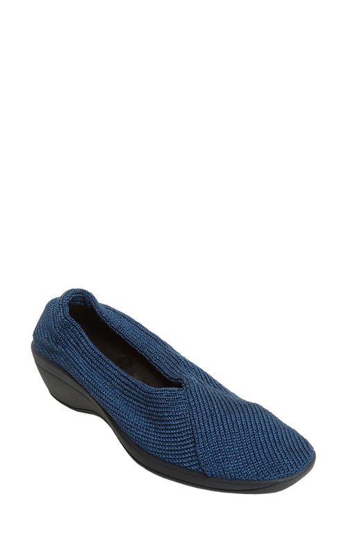 Arcopédico Mailu Wedge Knit Shoe in Denim