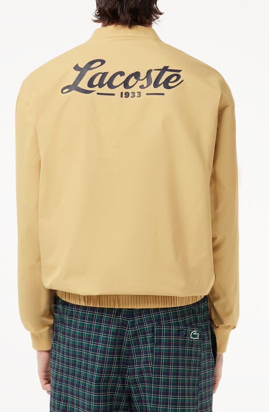 Shop Lacoste Water Repellent Golf Sweatshirt In Ixq Croissant