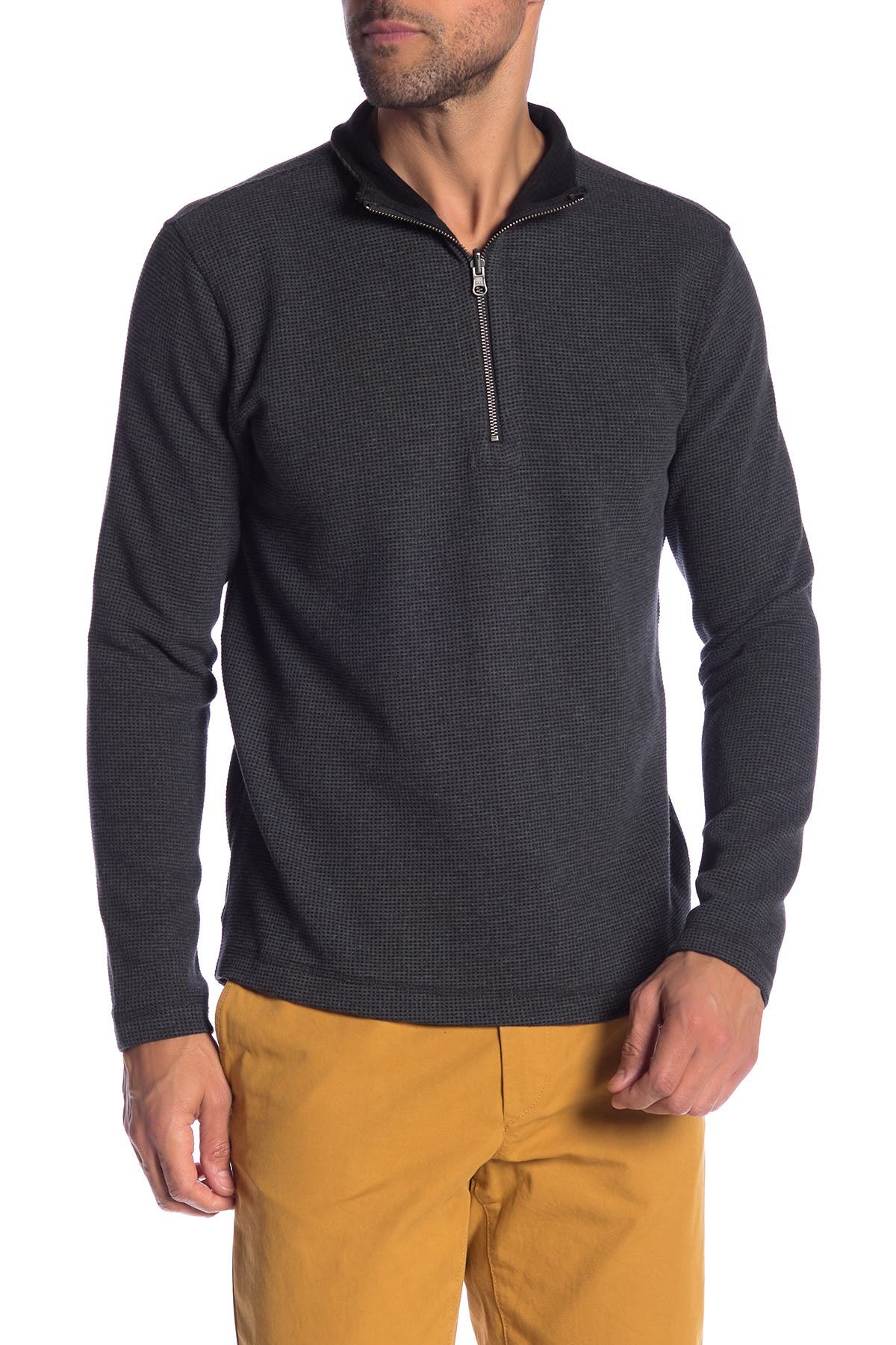 waffle quarter zip