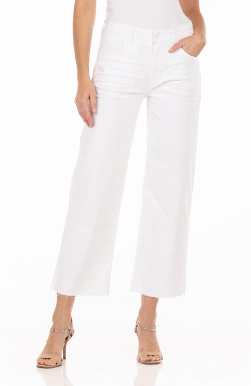 Shop Fidelity Denim Malibu High Wide Leg Jeans In Vintage White