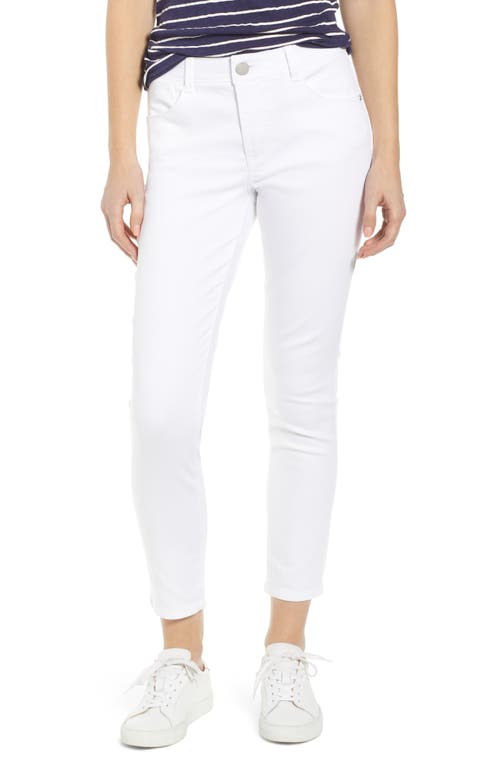 Wit & Wisdom 'Ab'Solution High Waist Ankle Skimmer Jeans Optic White at Nordstrom,
