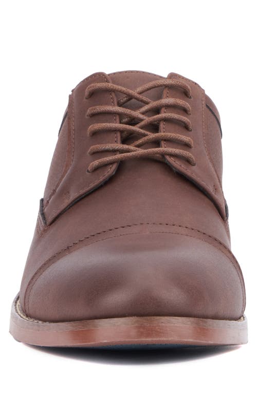 Reserve Footwear Asher Cap Toe Derby In Brown