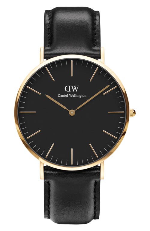 Classic Sheffield Leather Strap Watch