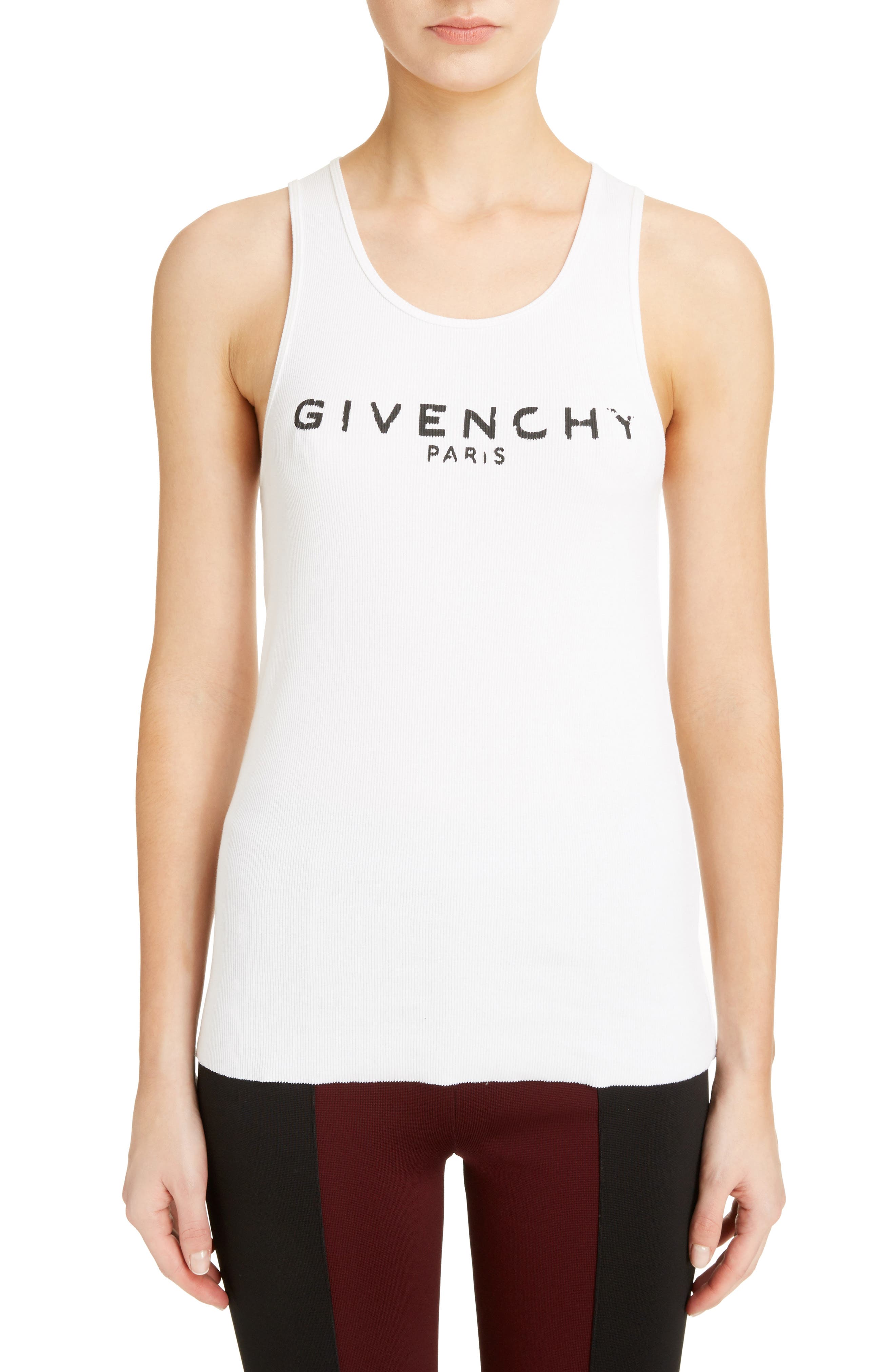 Givenchy Logo Ribbed Tank Top | Nordstrom