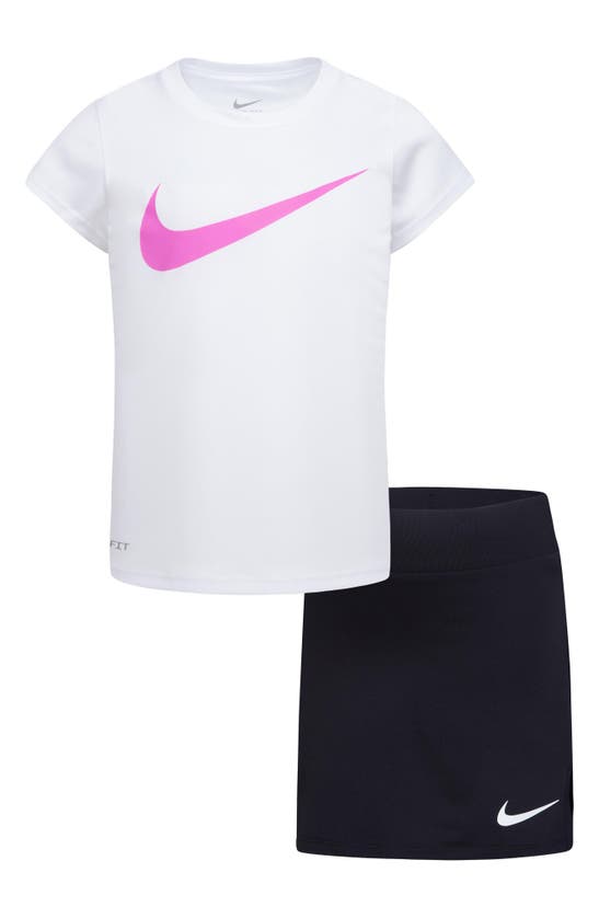 Shop Nike Kids' Dri-fit Scooter T-shirt & Shorts Set In Black