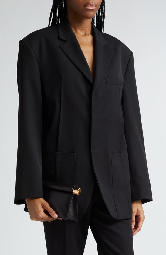 Jacquemus Caraco Cotton-blend Jacket In Black 990