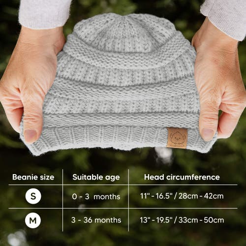 Keababies 3-pack Warmzy Baby Beanies In Cloud