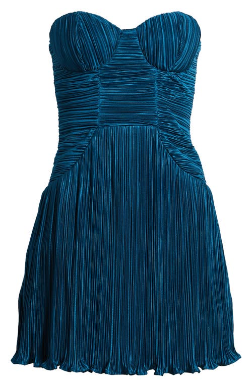 Shop Lulus Deeply Glamorous Strapless Cocktail Dress In Teal