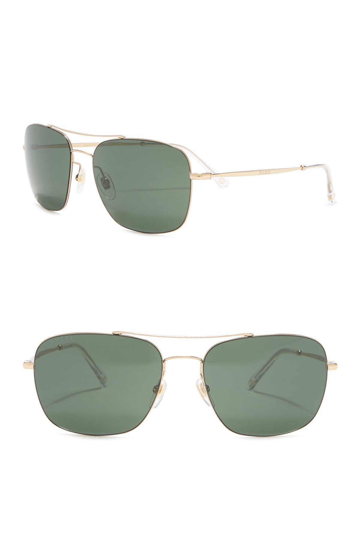 gucci 58mm aviator sunglasses