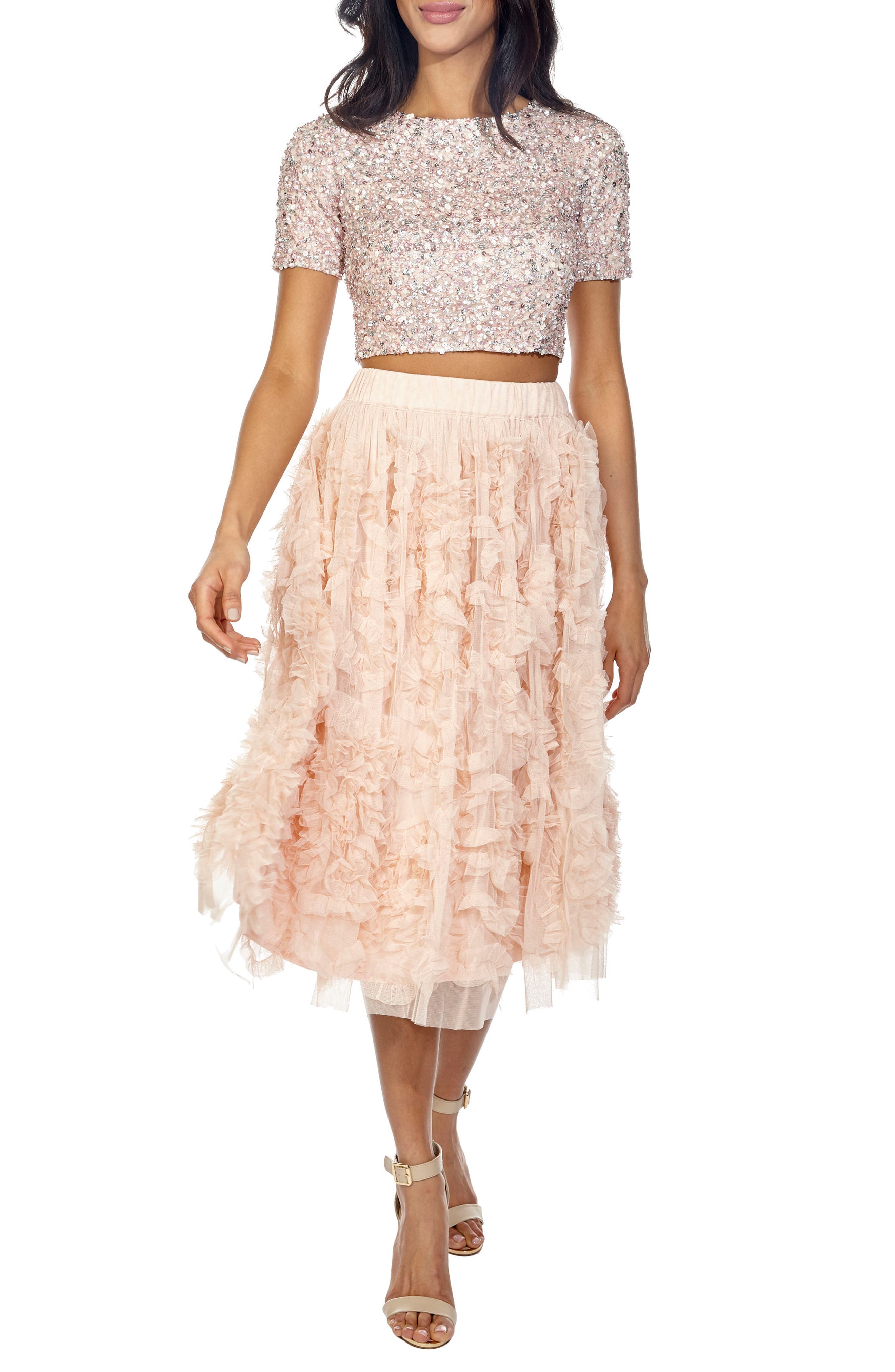 lace sequin top