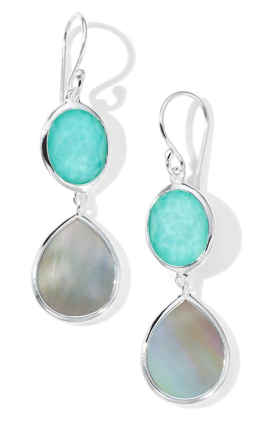 Shop Ippolita Rock Candy Oval & Teardrop Earrings In Silver