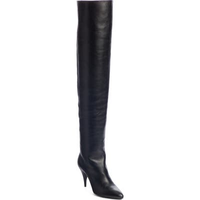 Saint Laurent Kiki Over The Knee Boot - Black