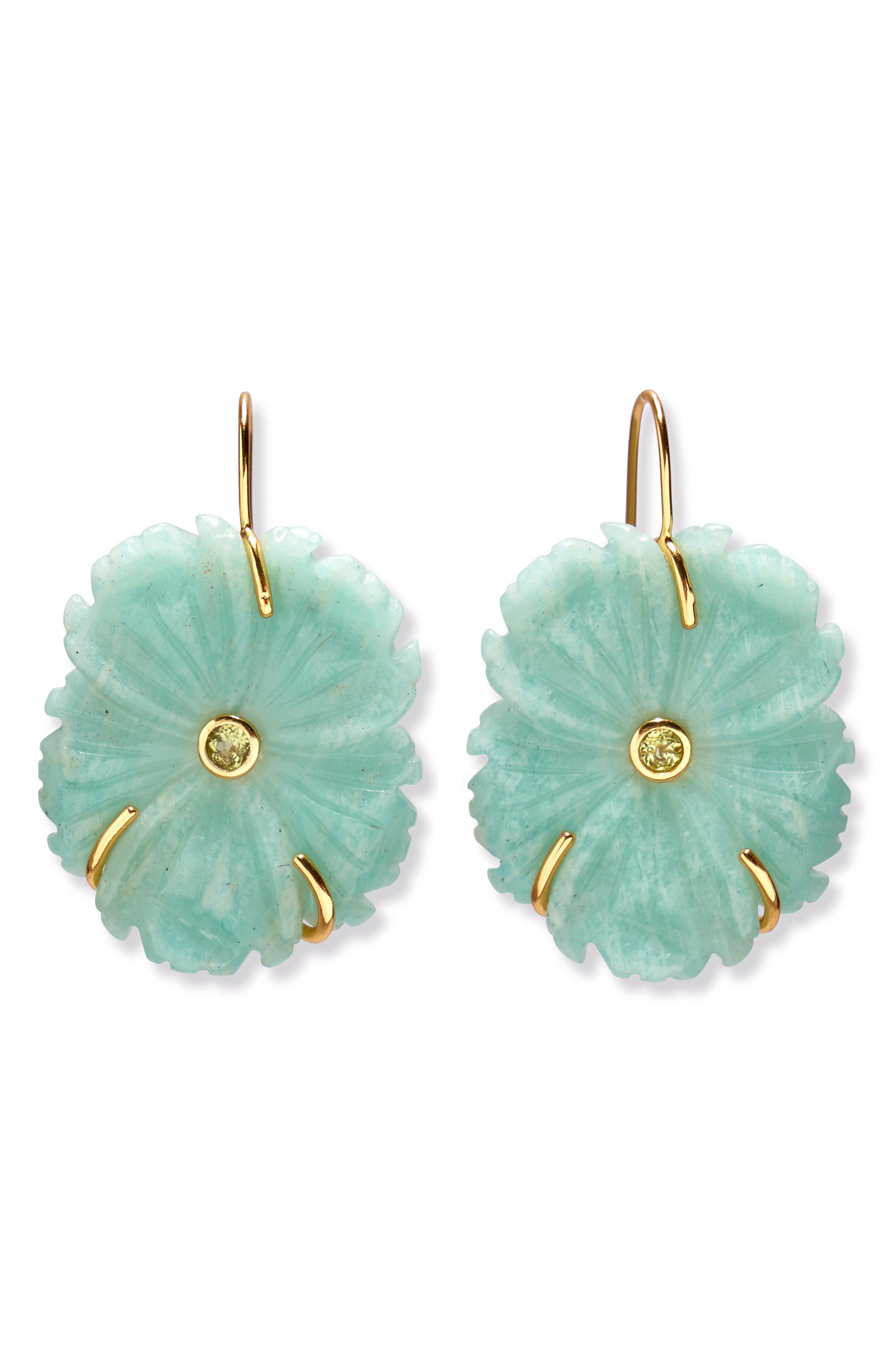 Lizzie Fortunato New Bloom Drop Earrings in Blue 