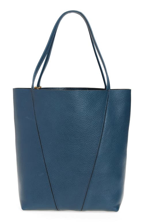 Shop Chloé Spin Leather Tote In Tapestry Blue