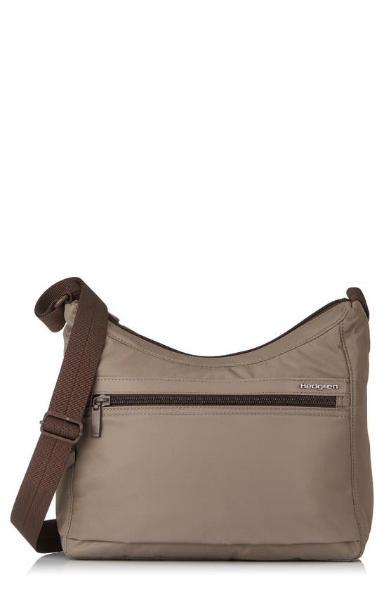 Hedgren Harpers Rfid Water Repellent Shoulder Bag In Brown