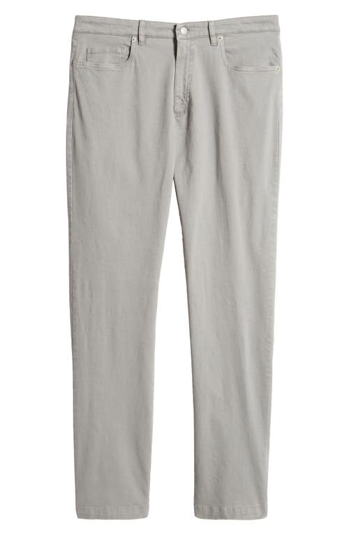 Jack Victor Jackie Stretch Wool Straight Leg Pants In Light Grey