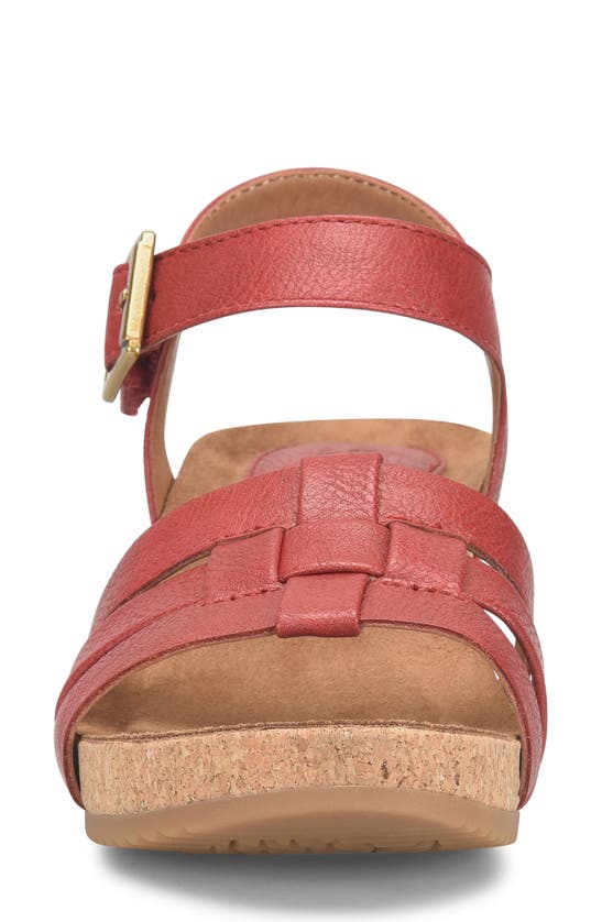 Shop Eurosoft Ericka Wedge Sandal In Red