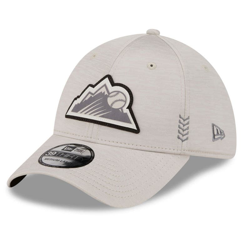Shop New Era Cream Colorado Rockies 2024 Clubhouse 39thirty Flex Fit Hat