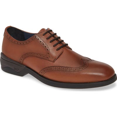 Johnston & Murphy Elkins Waterproof Wingtip Derby, Brown