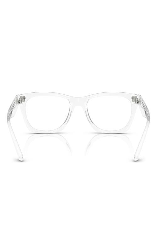 Versace 50mm Pillow Optical Glasses In Crystal