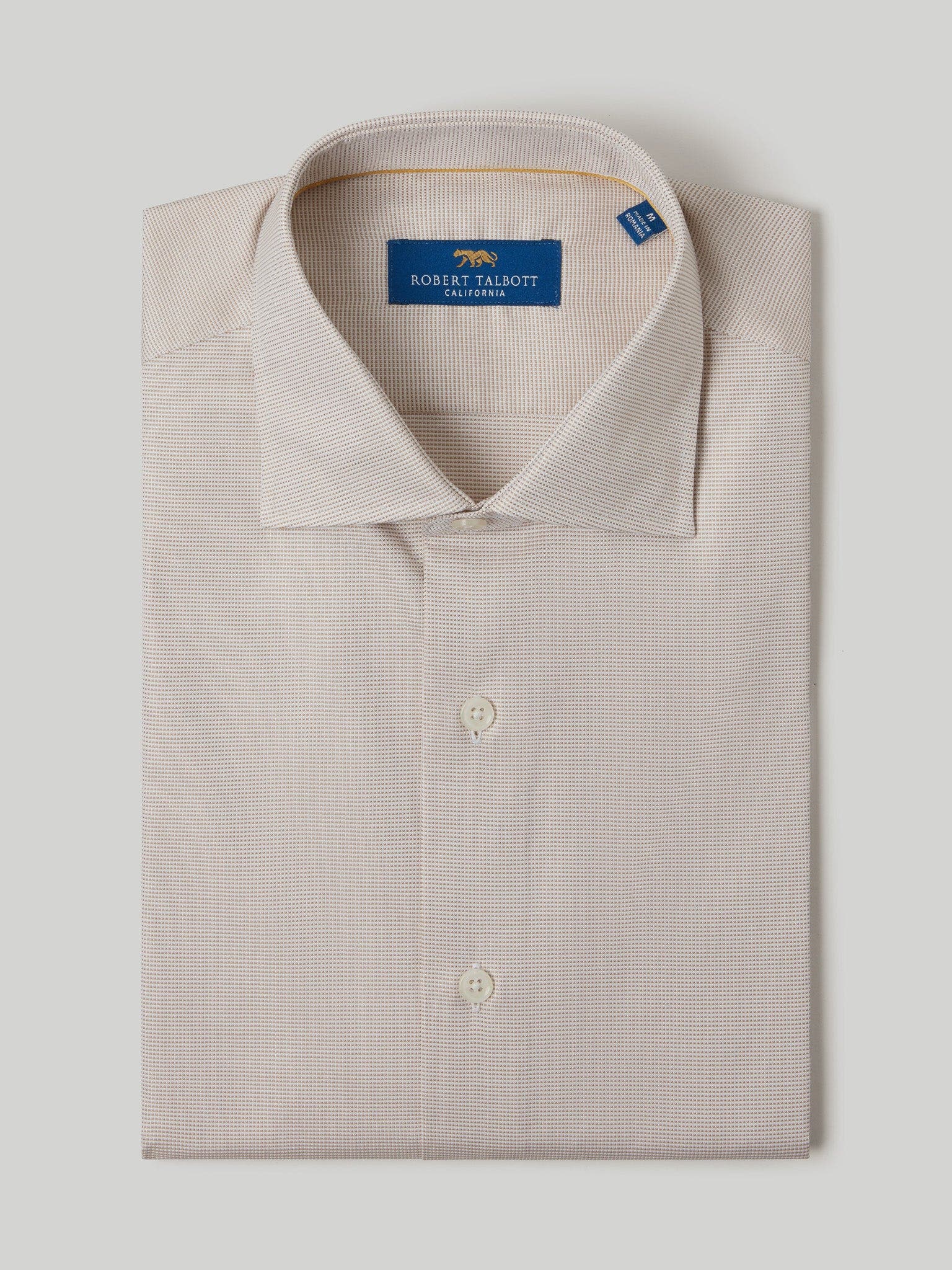 Robert Talbott Reynolds Royal Oxford Dress Shirt in Brown 