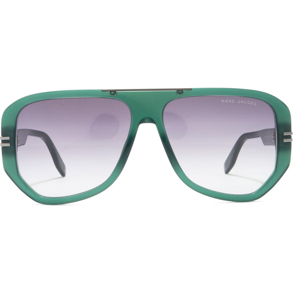 Marc Jacobs 59mm Flat Top Sunglasses In Green