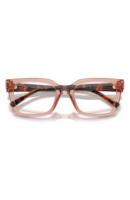 Vogue 52mm Pillow Optical Glasses In Pink
