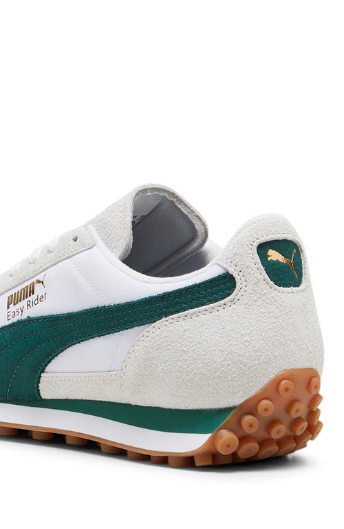 Shop Puma Easy Rider Sneaker In  White-dark Myrtle