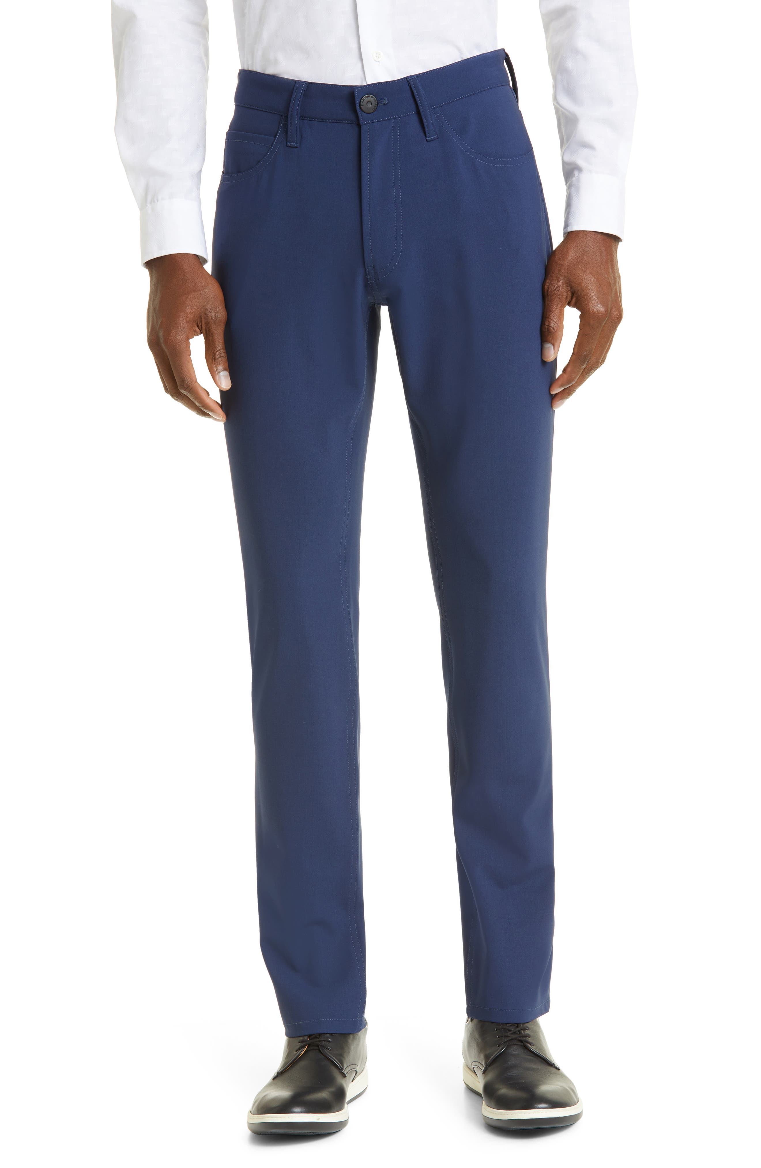 Slacks and Chinos Full-length trousers Womens Clothing Trousers Emporio Armani Cotton Trouser in Blue 