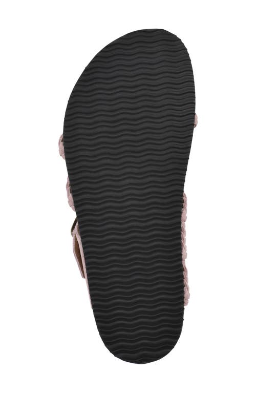 WHITE MOUNTAIN FOOTWEAR WHITE MOUNTAIN FOOTWEAR HAYLEIGH BRAIDED LEATHER FOOTBED SANDAL 