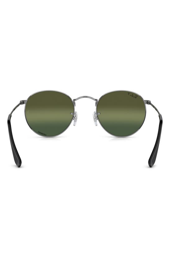 Ray Ban Ray-ban 53mm Round Polarized Sunglasses In Gunmetal