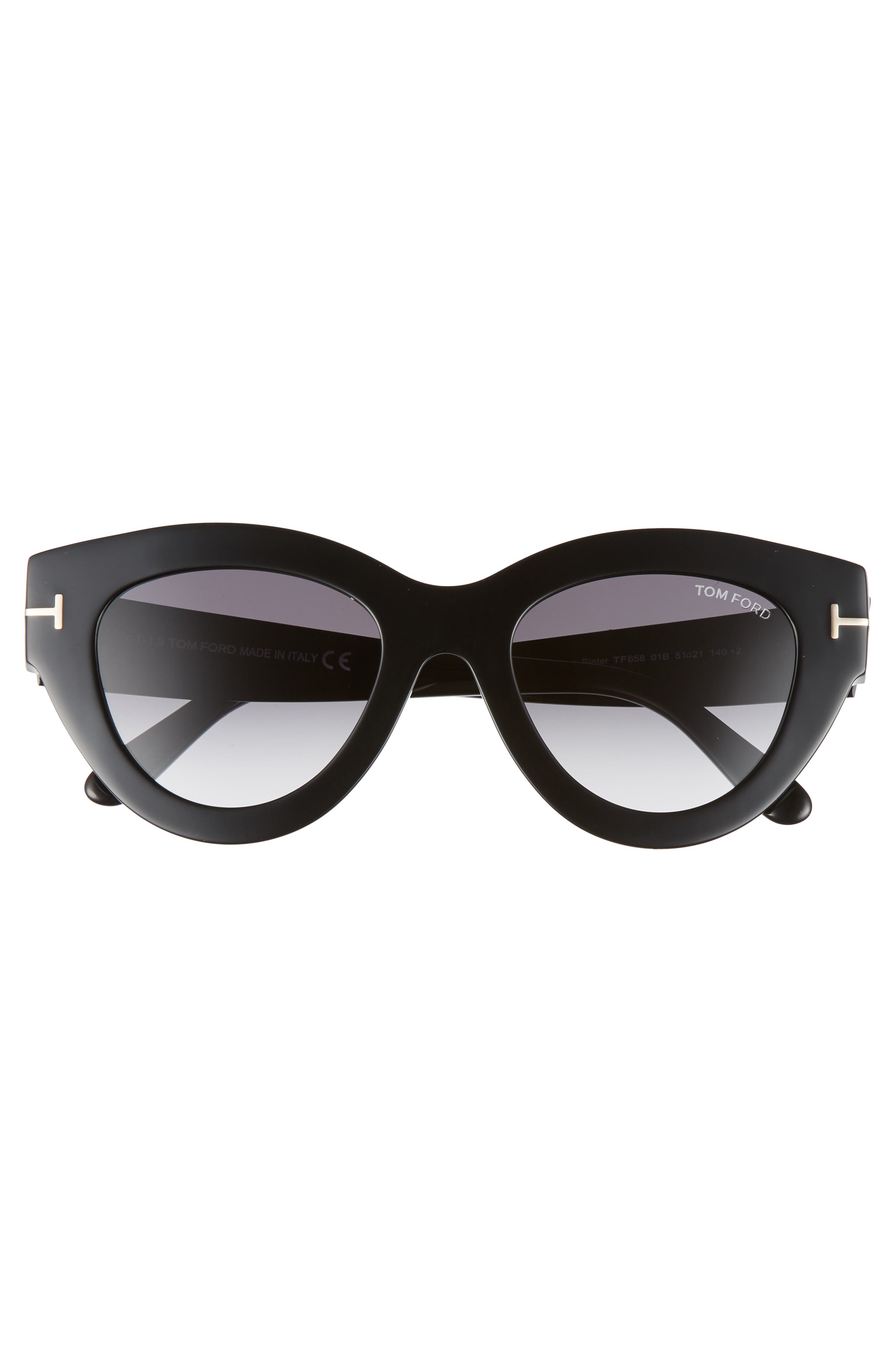 Tom ford slater 51mm injected cat eye sunglasses Clearance