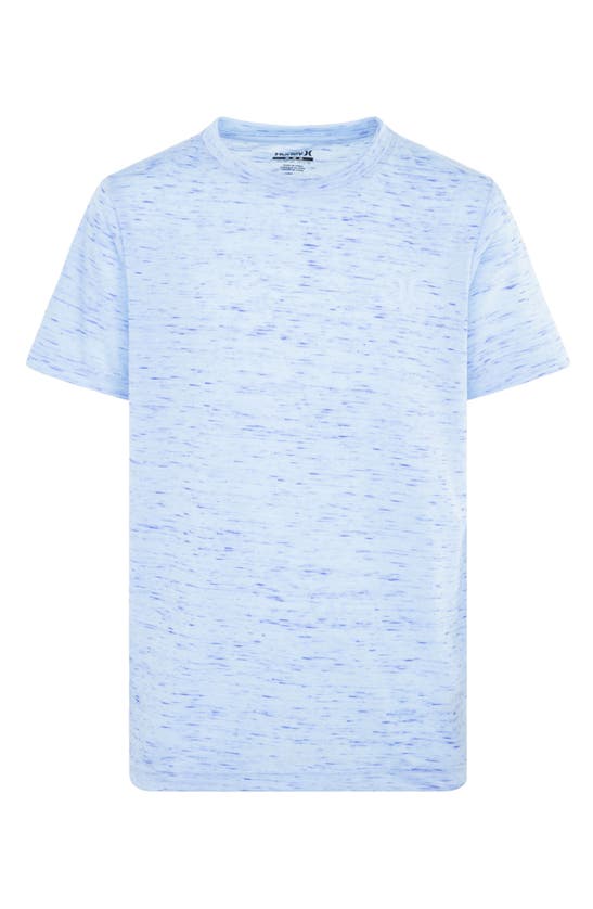 Hurley Kids' Cloud Slub Crewneck T-shirt In Blue Ice