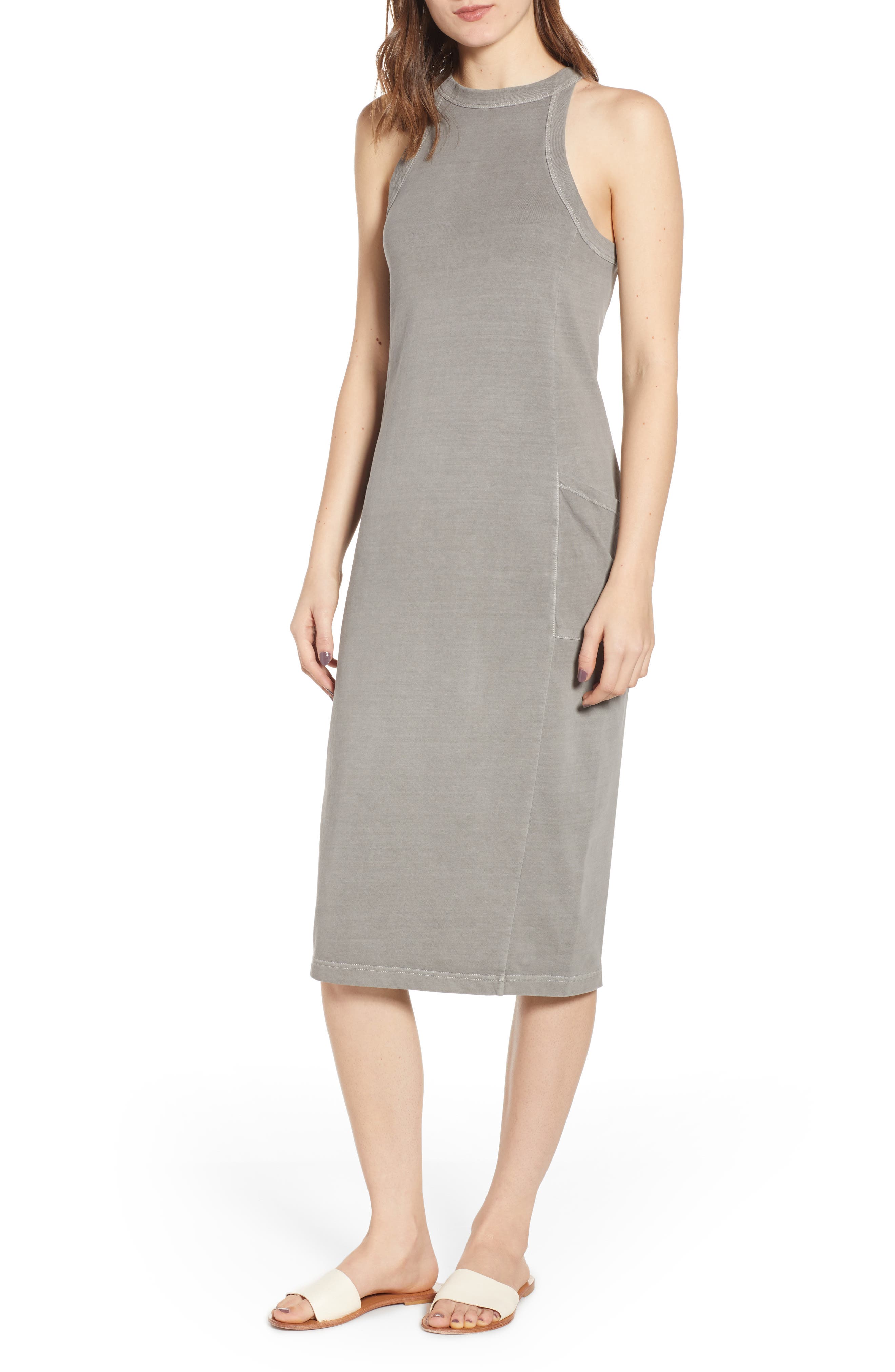 Plus Size Bp. Summer Midi Dress, Grey